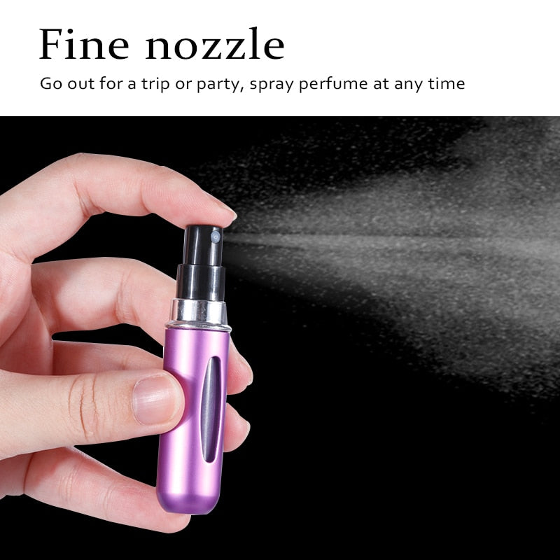 5ml Refillable Mini Perfume Spray Bottle Aluminum Spray Atomizer