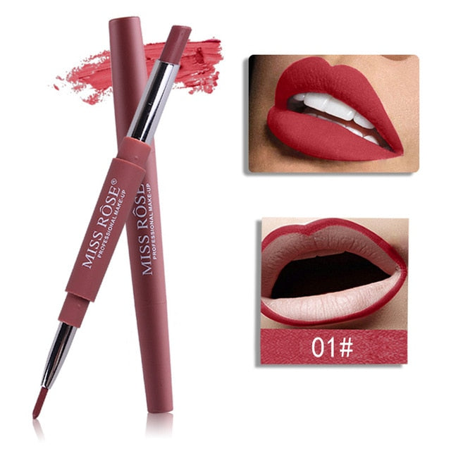 Long Lasting Waterproof Lipstick/Liner In One Pencil-20 Color Choices